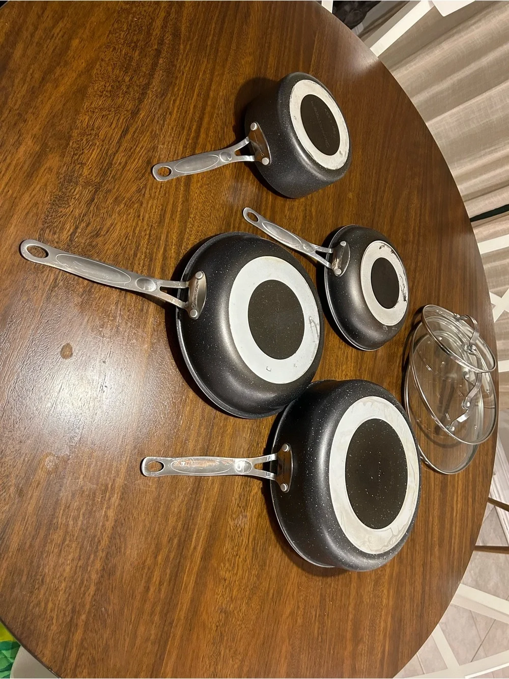 Granitestone™️ Black Cookware Set - 4 Piece with 3 Lids